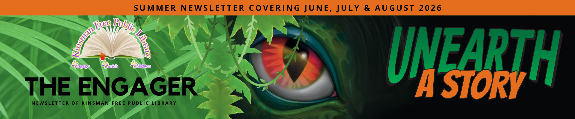 Summer 2026 Newsletter of the Kinsman Free Public Library.