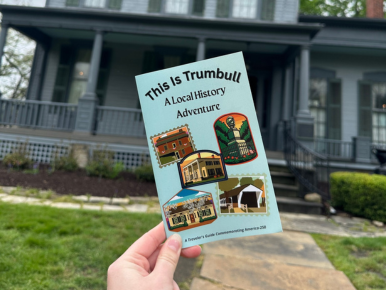 This is Trumbull Local History adventure booklet cover