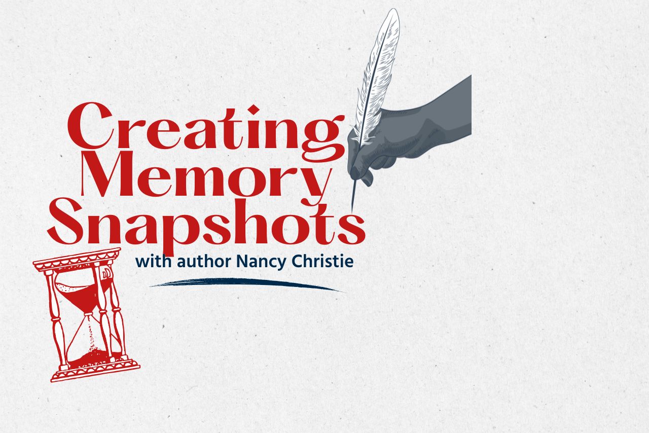 creating memory snaphots with hourglass and feather quill pen