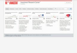 Morningstar Investments database