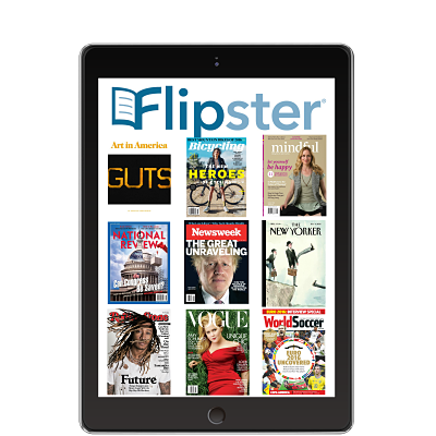 Picture of an iPad with Flipster app open on it